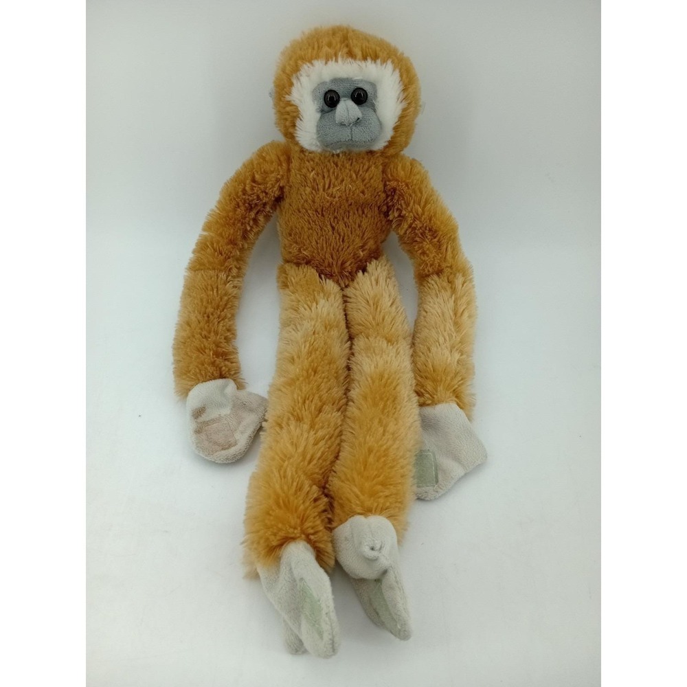 Wild Republic Brown Hanging Monkey Plush Loop Hands Feet Stuffed Animal‎ VG